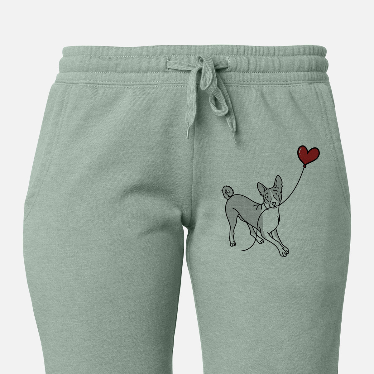 Basenji Heart String - Women&#39;s Cali Wave Joggers
