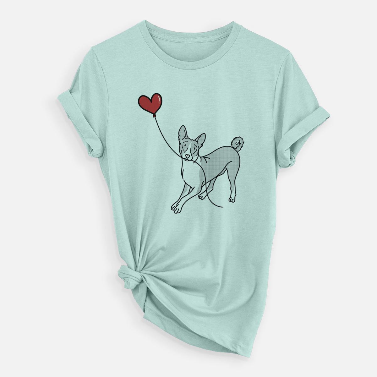 Basenji Heart String - Unisex Crewneck