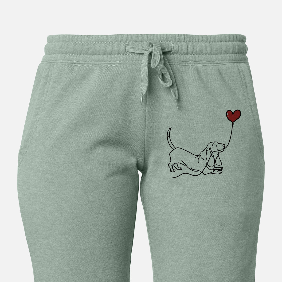 Basset Hound Heart String - Women&#39;s Cali Wave Joggers