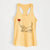 Basset Hound Heart String - Women's Racerback Tanktop