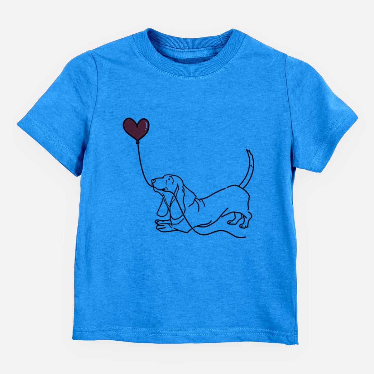 Basset Hound Heart String - Kids/Youth/Toddler Shirt