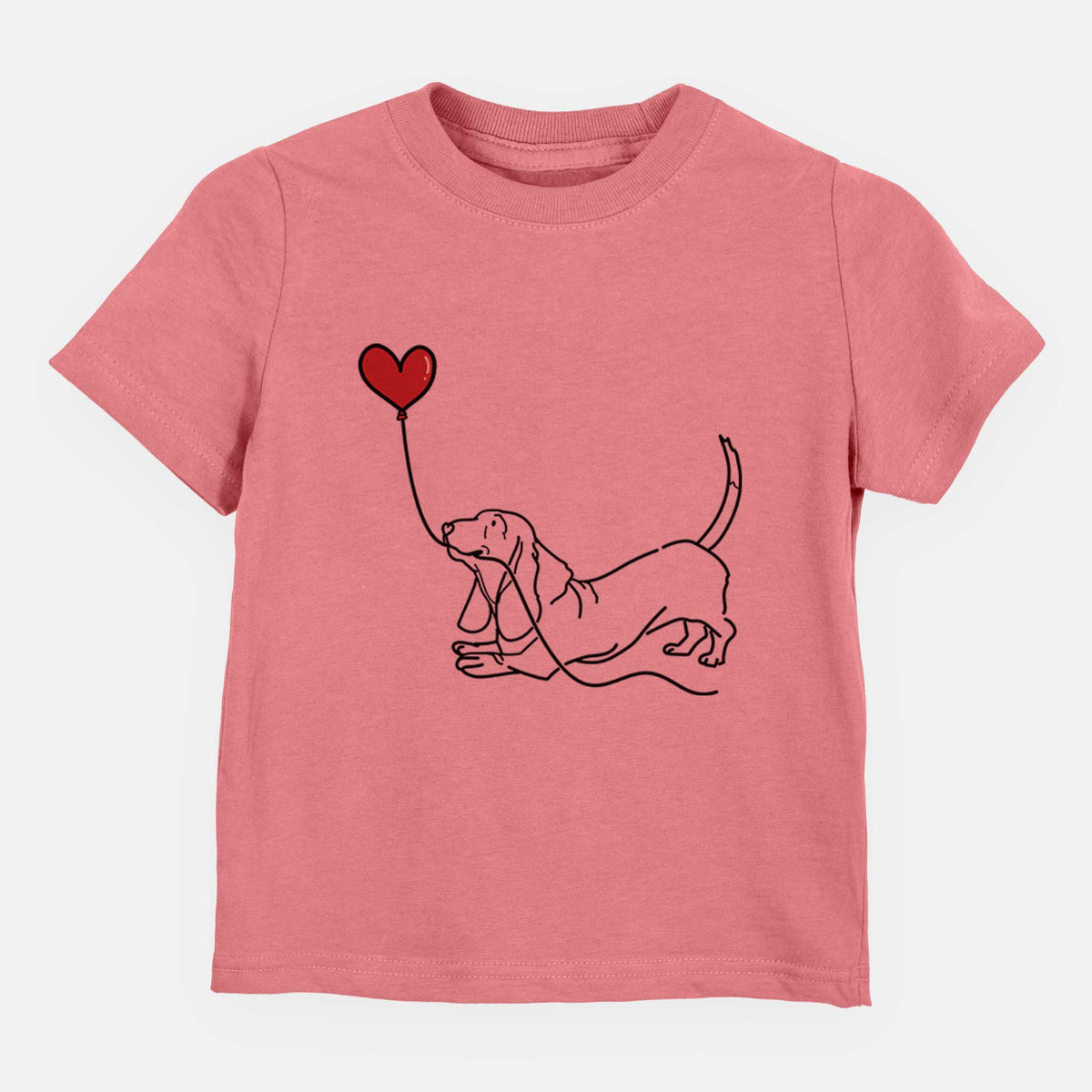 Basset Hound Heart String - Kids/Youth/Toddler Shirt