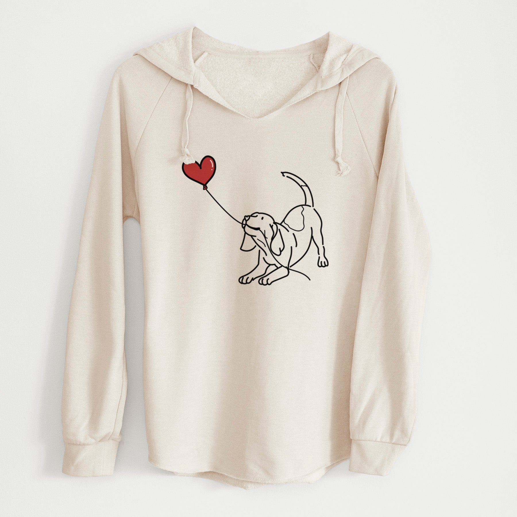 Beagle Heart String - Cali Wave Hooded Sweatshirt