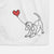 Beagle Heart String -  Decorative Hand Towel