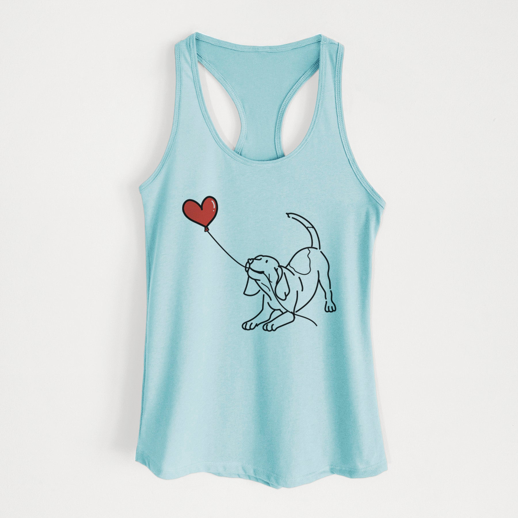 Beagle Heart String - Women's Racerback Tanktop