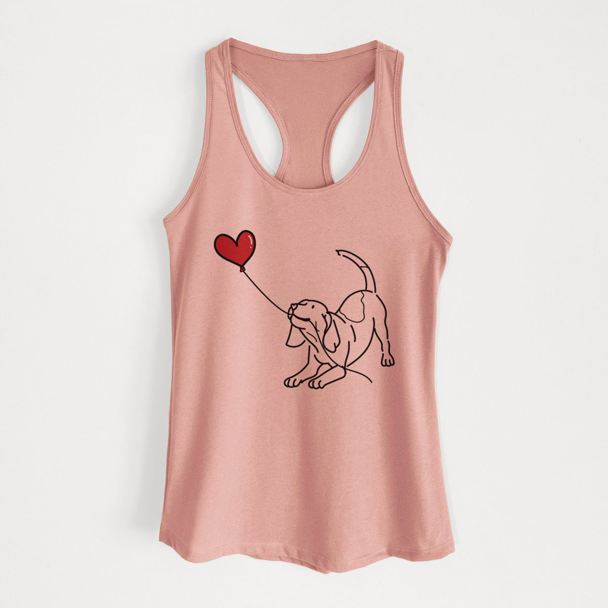 Beagle Heart String - Women&#39;s Racerback Tanktop