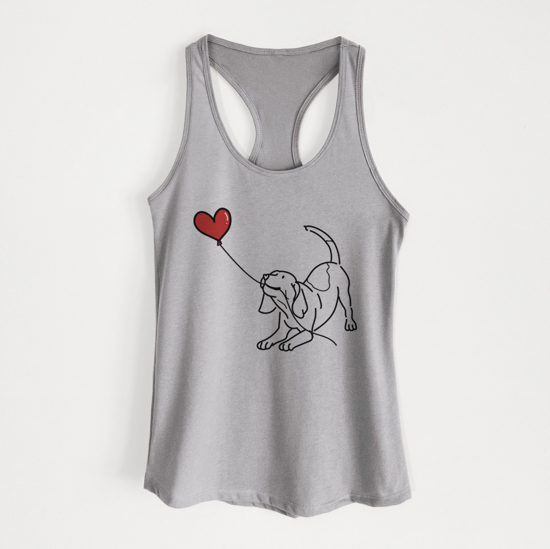 Beagle Heart String - Women's Racerback Tanktop