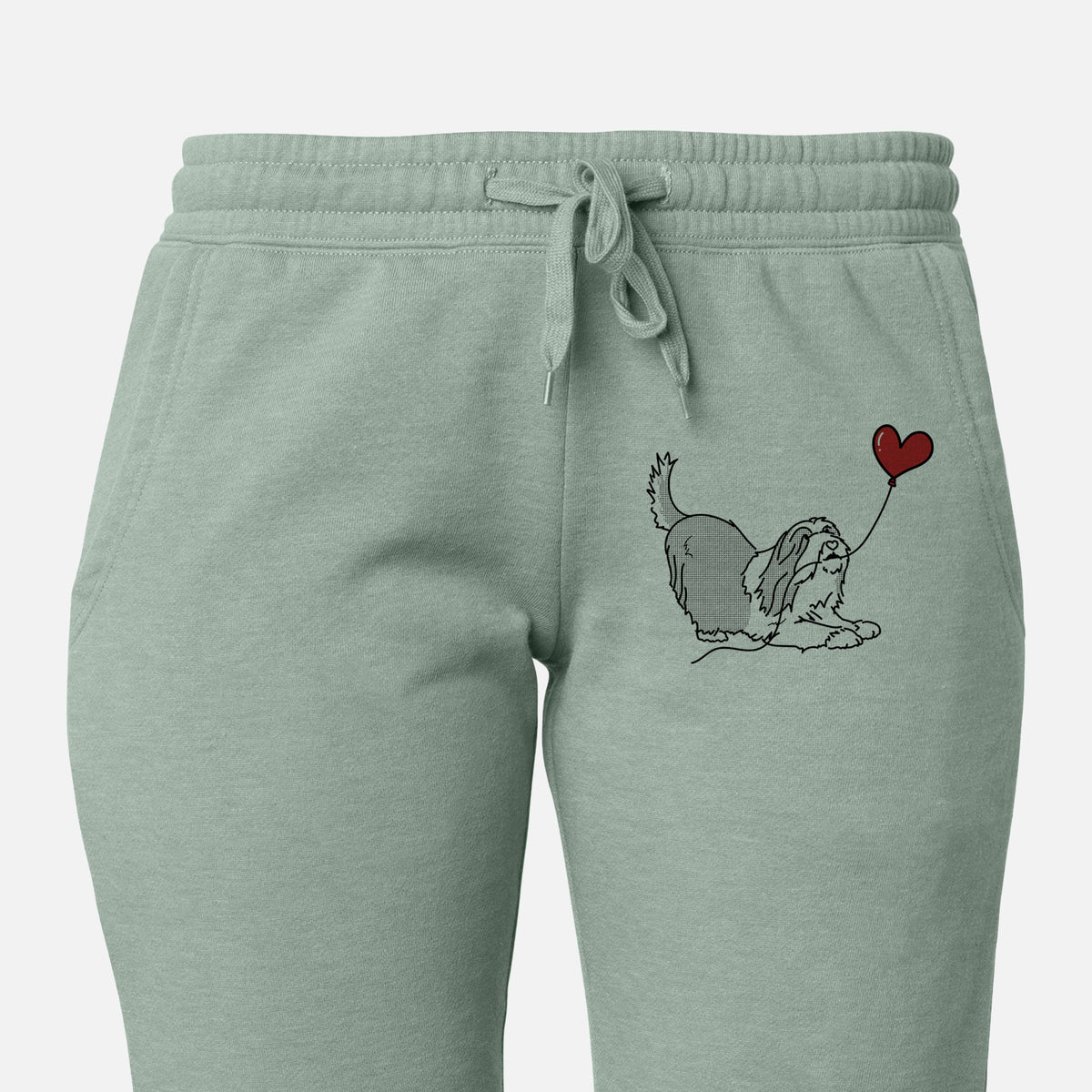 Bearded Collie Heart String - Women&#39;s Cali Wave Joggers