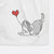 Bearded Collie Heart String -  Decorative Hand Towel