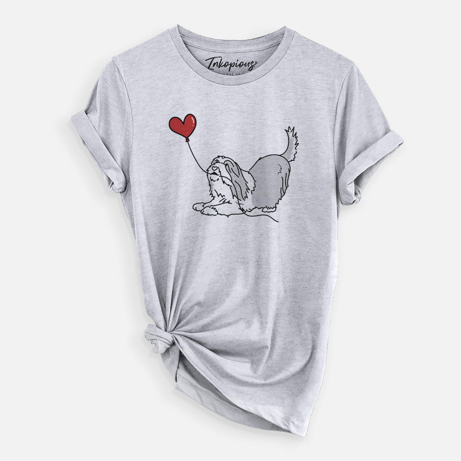 Bearded Collie Heart String - Unisex Crewneck