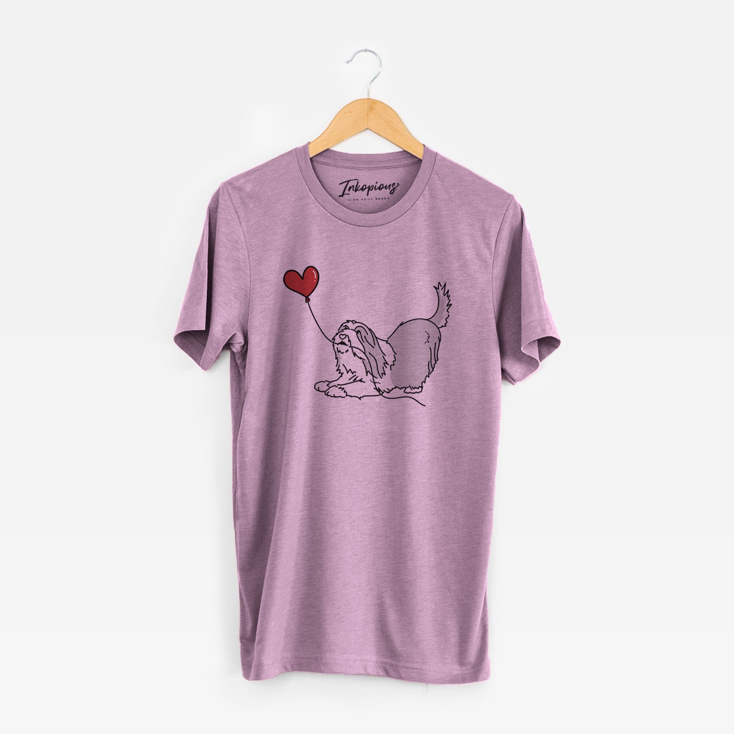 Bearded Collie Heart String - Unisex Crewneck