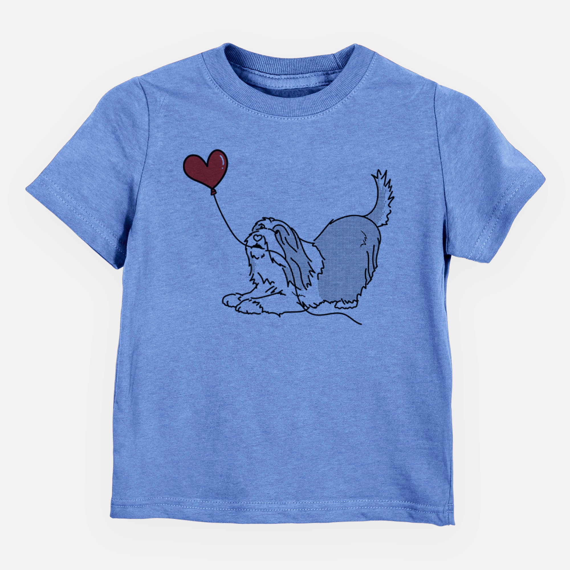 Bearded Collie Heart String - Kids/Youth/Toddler Shirt