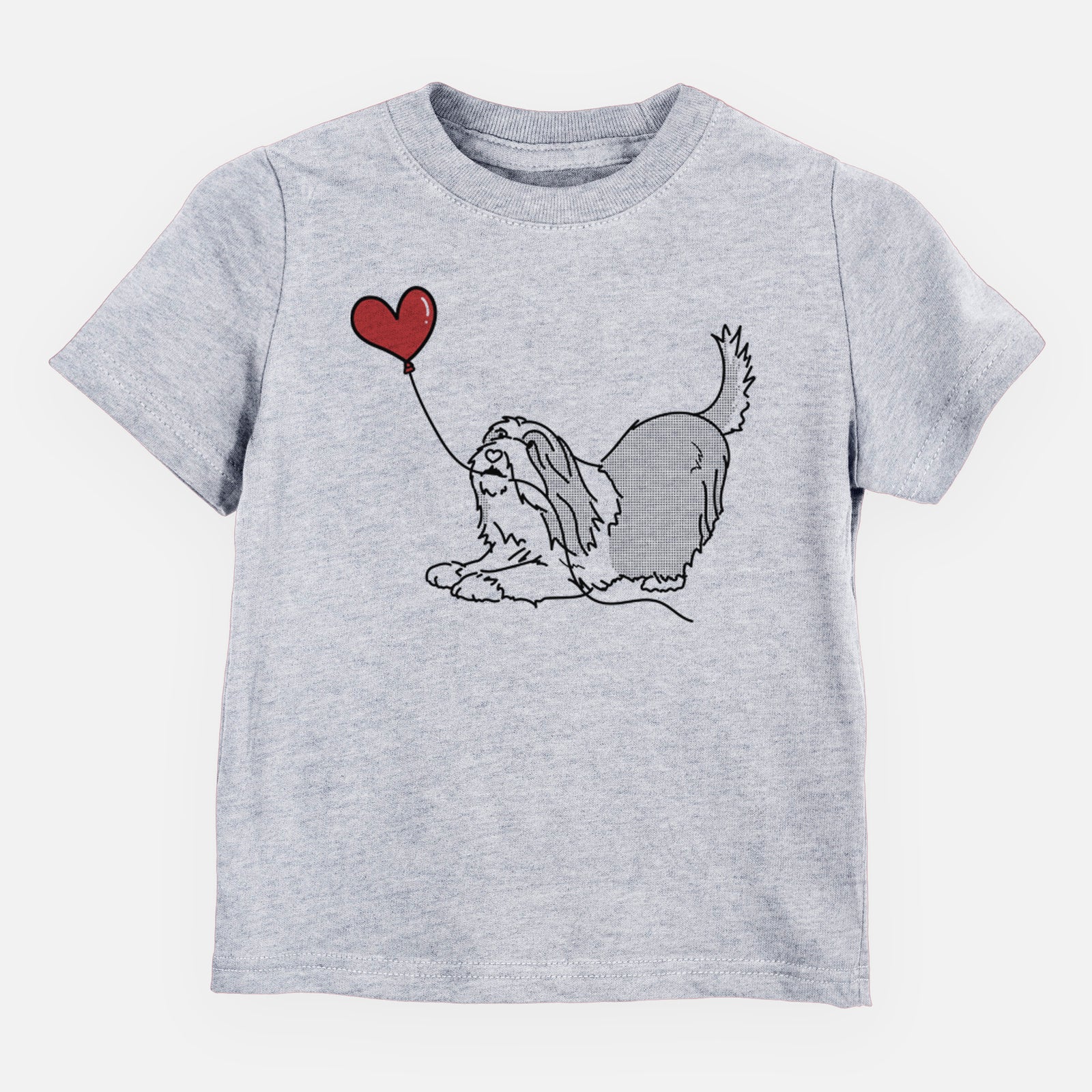 Bearded Collie Heart String - Kids/Youth/Toddler Shirt