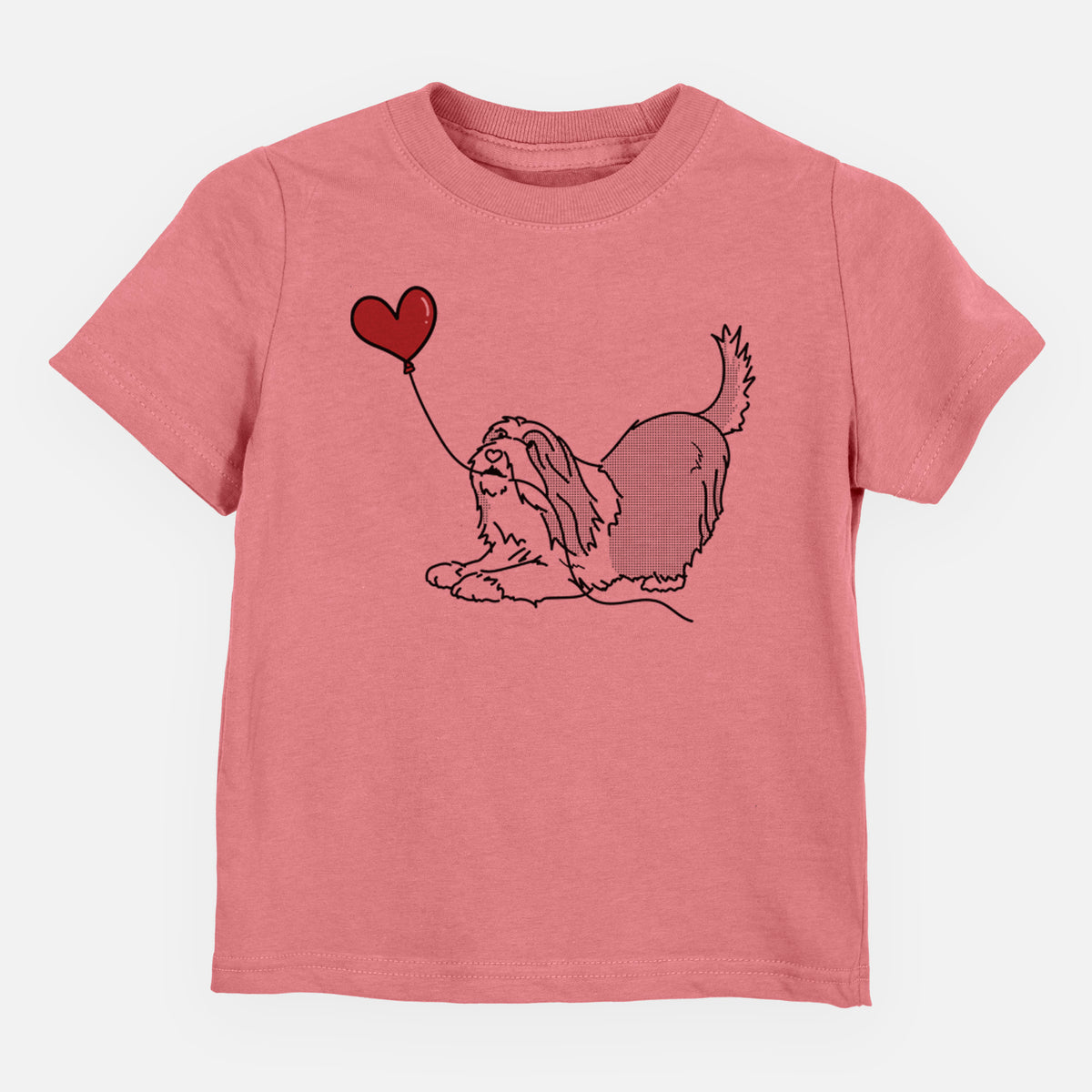 Bearded Collie Heart String - Kids/Youth/Toddler Shirt