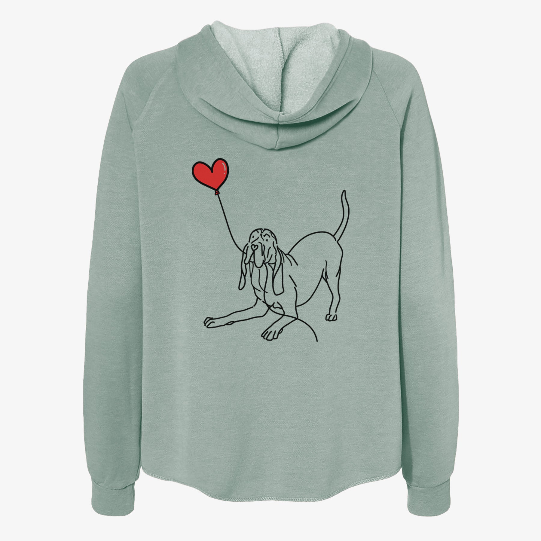 Bloodhound Heart String- Women's Cali Wave Zip-Up Sweatshirt