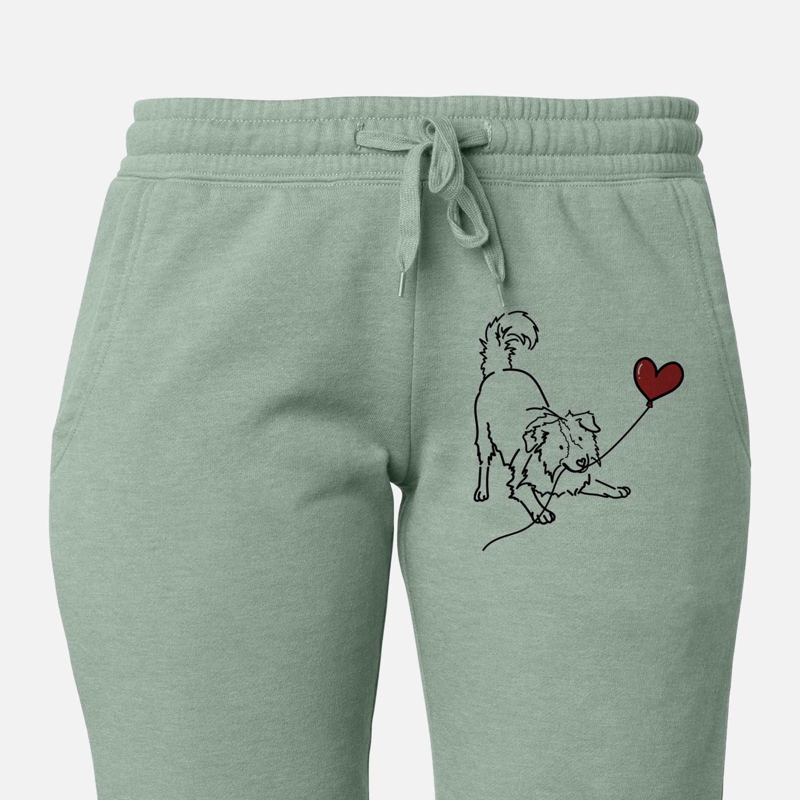 Border Collie Heart String - Women's Cali Wave Joggers