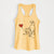 Border Collie Heart String - Women's Racerback Tanktop