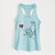 Border Collie Heart String - Women's Racerback Tanktop