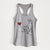 Border Collie Heart String - Women's Racerback Tanktop