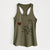 Border Collie Heart String - Women's Racerback Tanktop