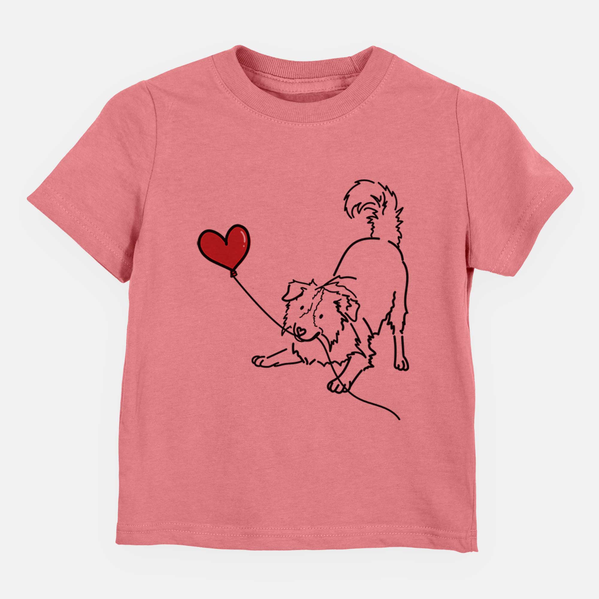 Border Collie Heart String - Kids/Youth/Toddler Shirt