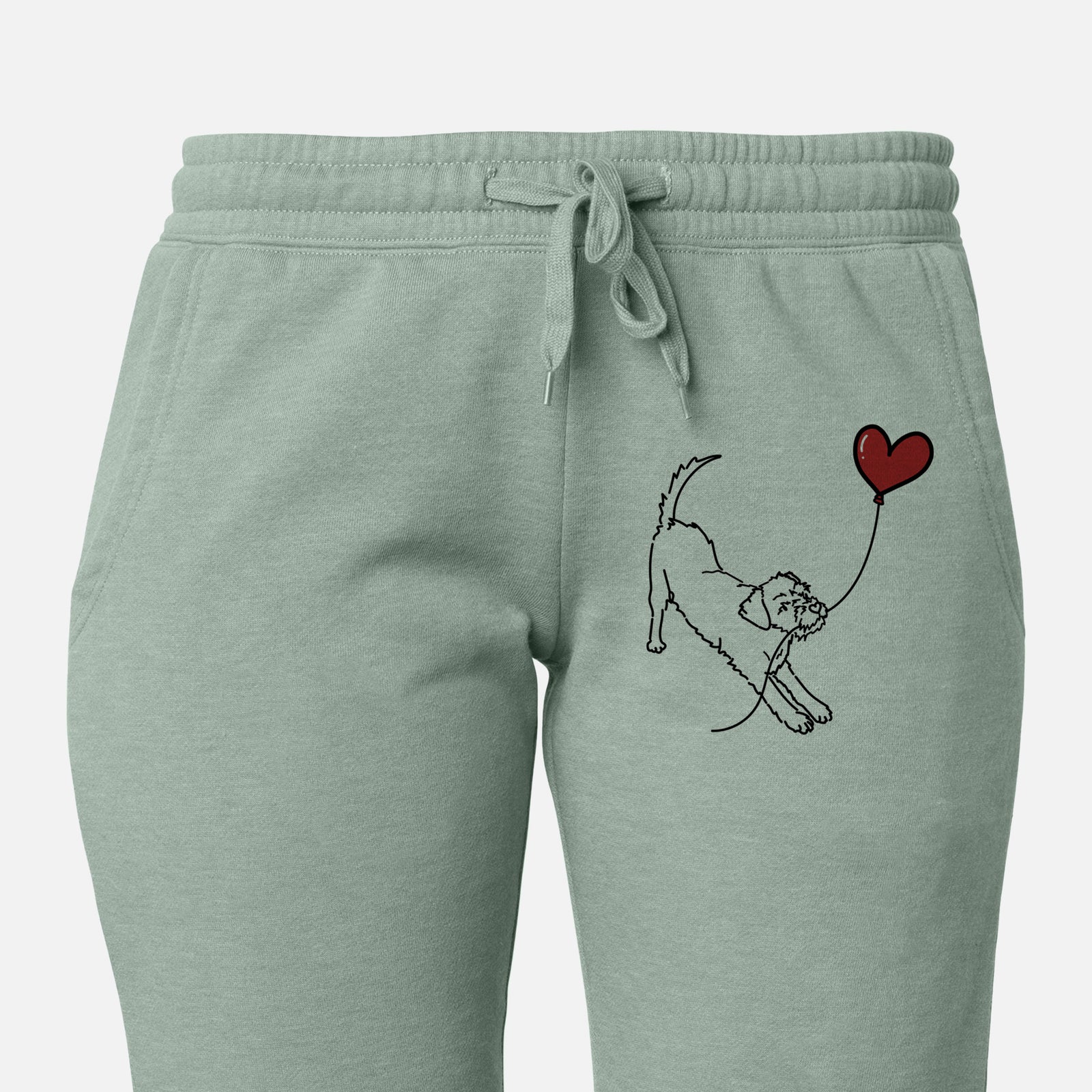 Border Terrier Heart String - Women's Cali Wave Joggers