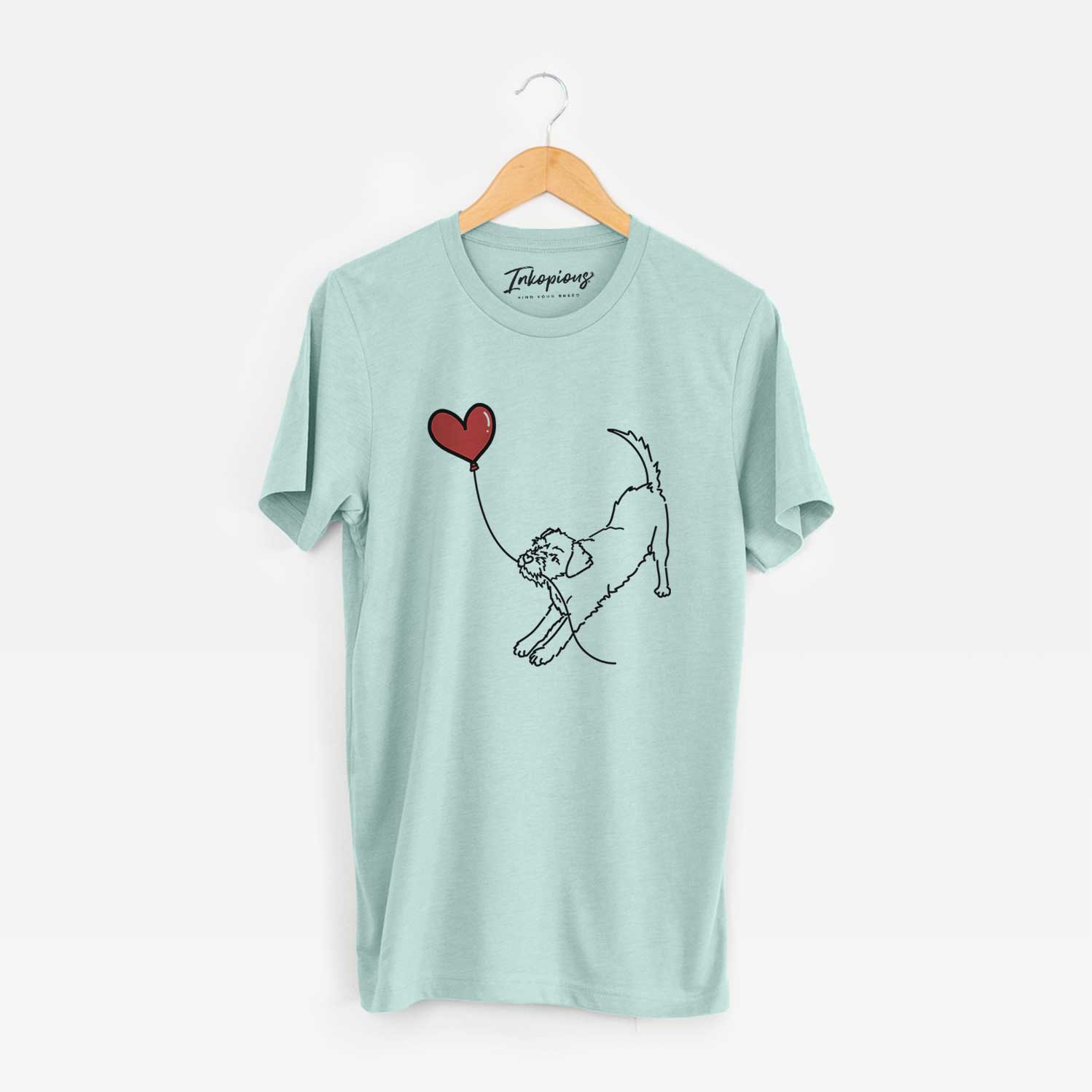 Border Terrier Heart String - Unisex Crewneck