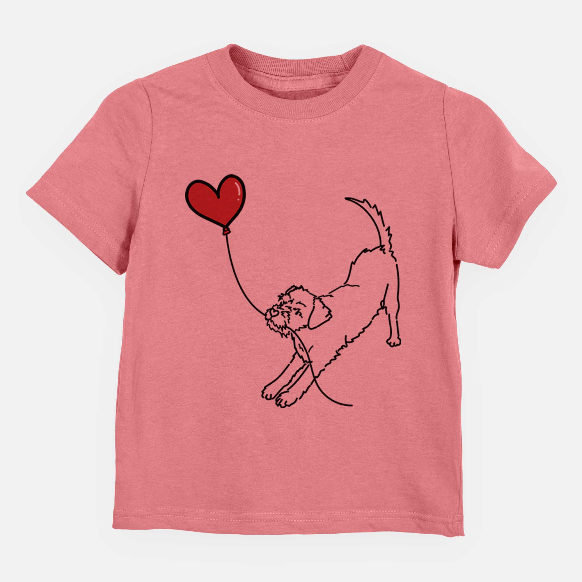 Border Terrier Heart String - Kids/Youth/Toddler Shirt