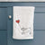 Boston Terrier Heart String -  Decorative Hand Towel