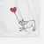 Boston Terrier Heart String -  Decorative Hand Towel