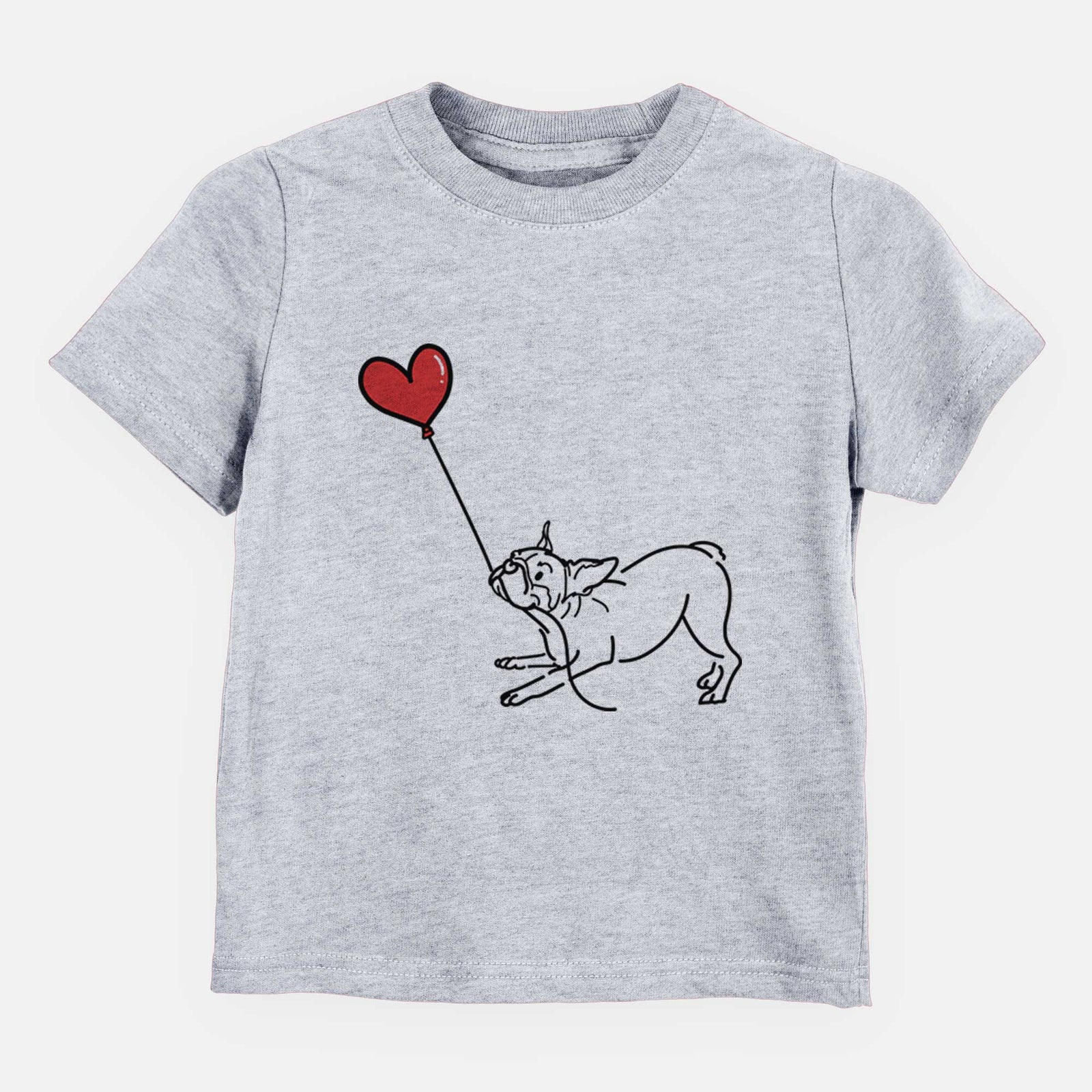 Boston Terrier Heart String - Kids/Youth/Toddler Shirt