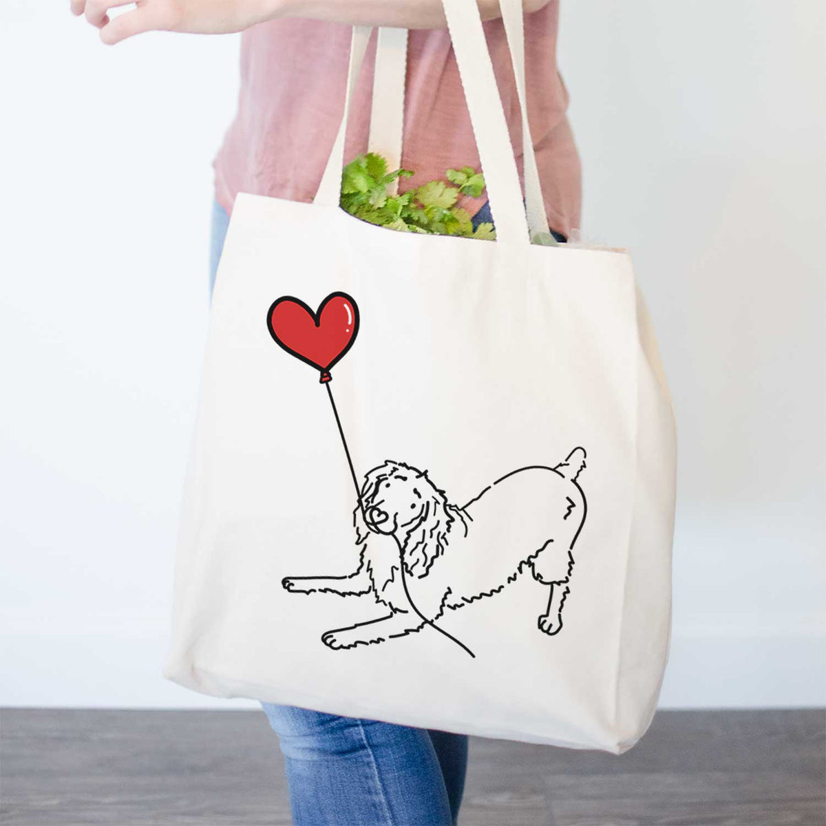 Boykin Spaniel Heart String- Tote Bag