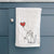 British Shorthair Cat Heart String -  Decorative Hand Towel