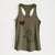 British Shorthair Cat Heart String - Women's Racerback Tanktop