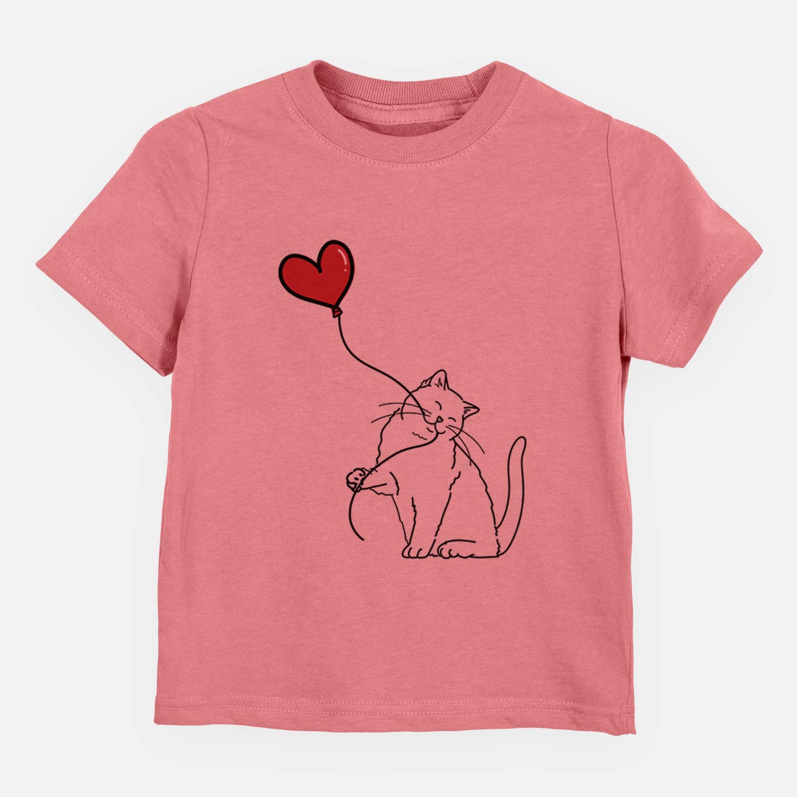 British Shorthair Cat Heart String - Kids/Youth/Toddler Shirt