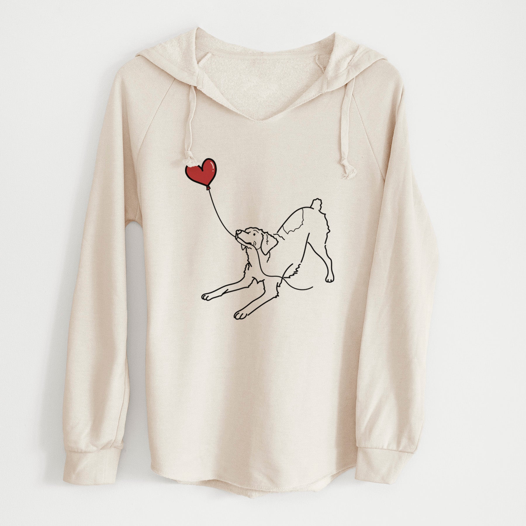 Brittany Spaniel Heart String - Cali Wave Hooded Sweatshirt