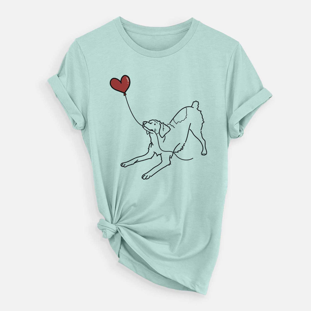 Brittany Spaniel Heart String - Unisex Crewneck