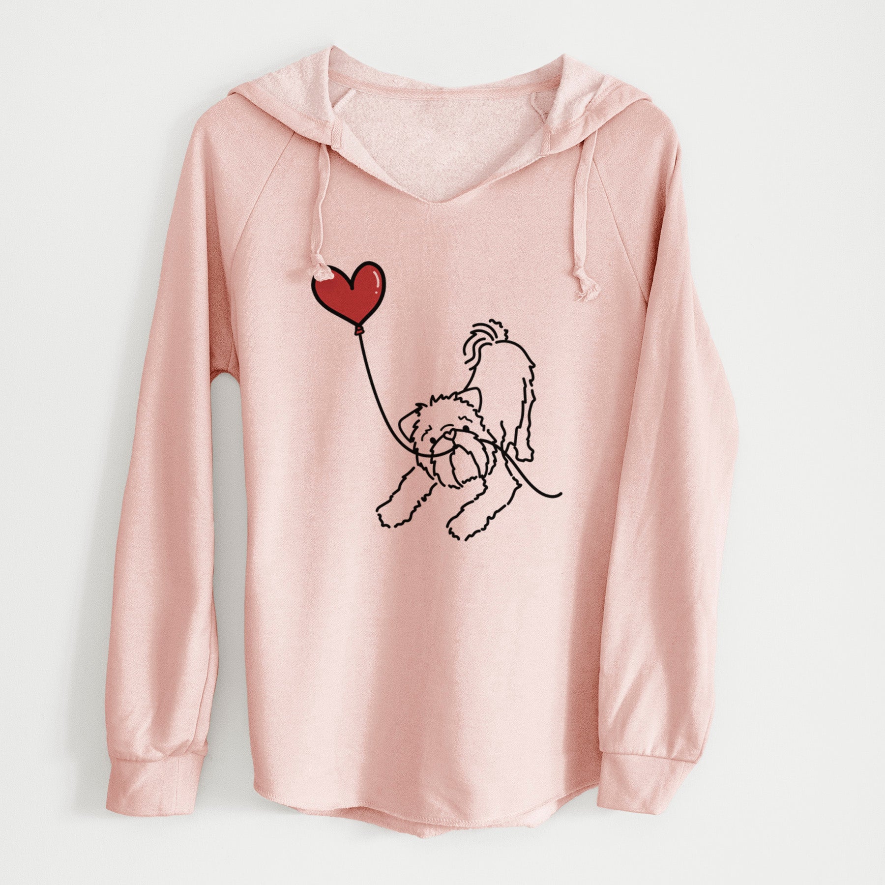 Brussels Griffon Heart String - Cali Wave Hooded Sweatshirt