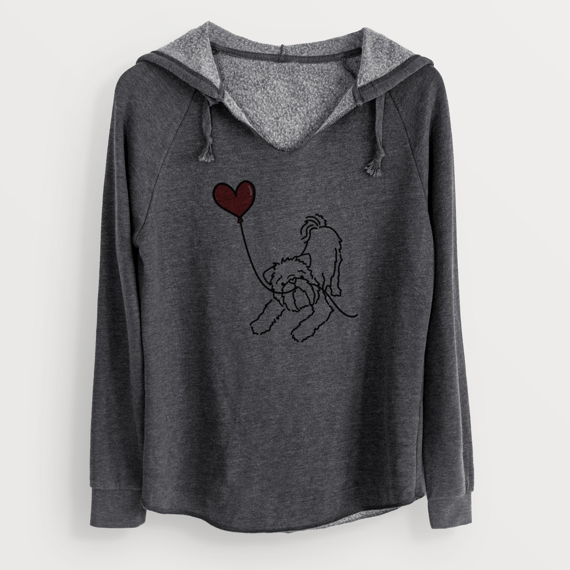 Brussels Griffon Heart String - Cali Wave Hooded Sweatshirt