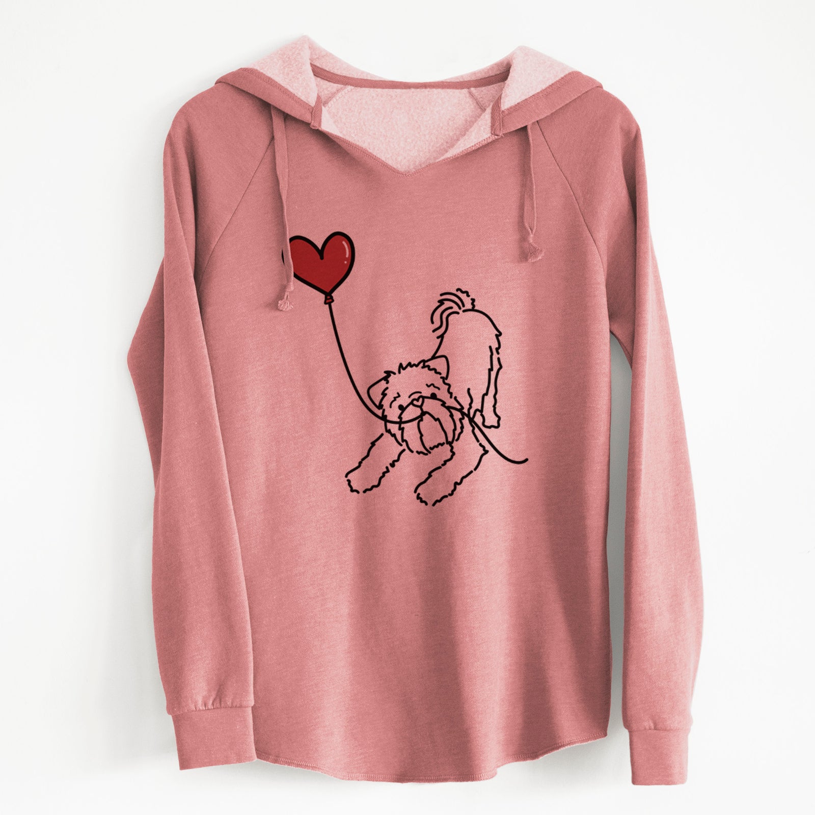 Brussels Griffon Heart String - Cali Wave Hooded Sweatshirt