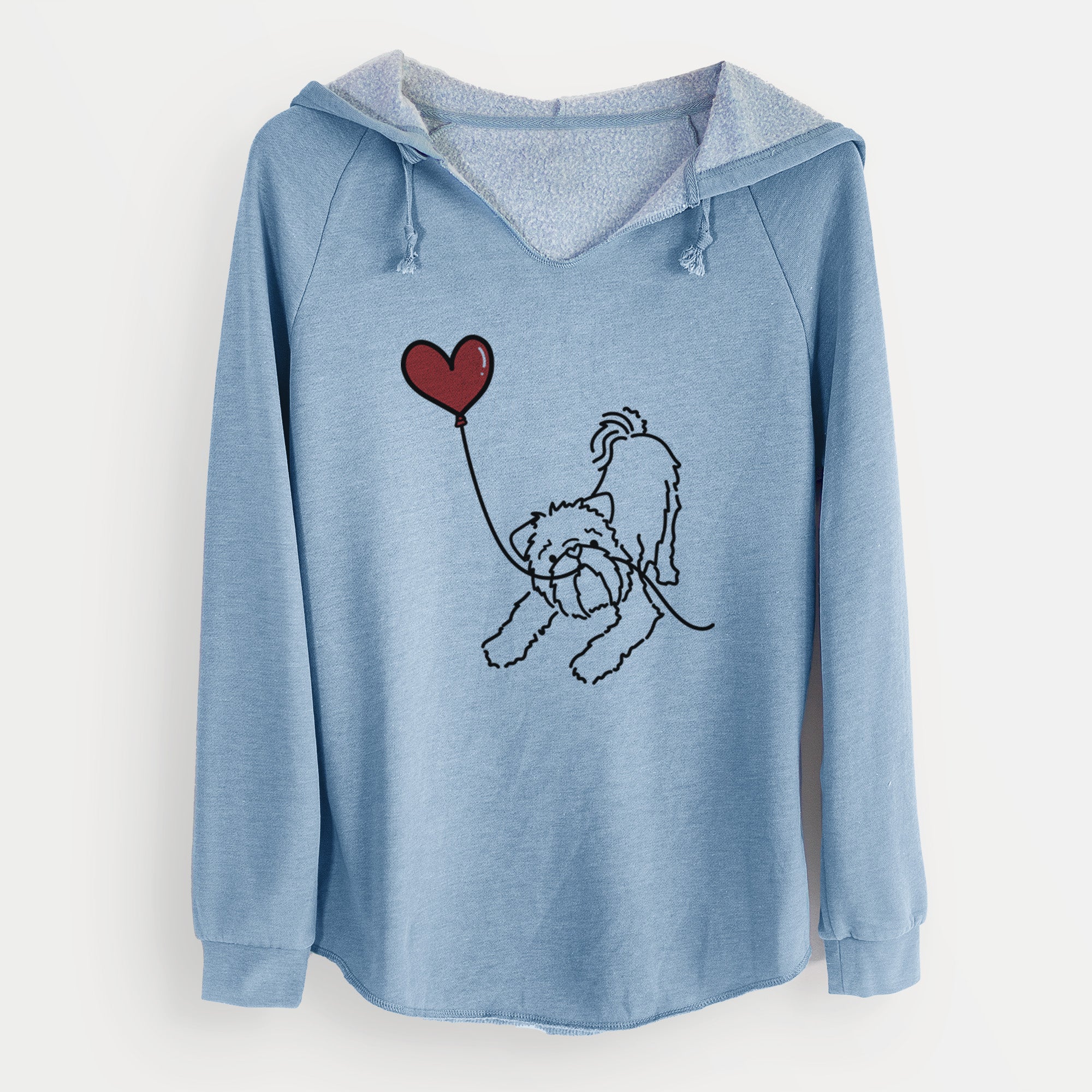 Brussels Griffon Heart String - Cali Wave Hooded Sweatshirt