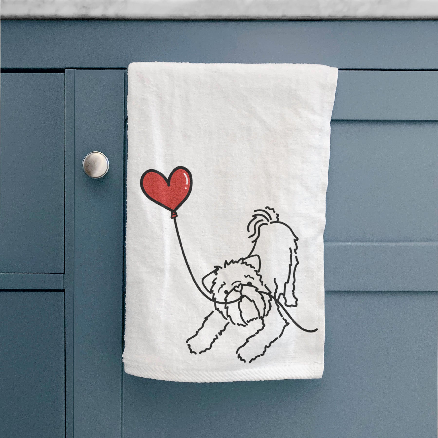 Brussels Griffon Heart String -  Decorative Hand Towel