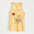 Brussels Griffon Heart String - Women's Racerback Tanktop