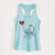 Brussels Griffon Heart String - Women's Racerback Tanktop