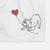 Bulldog Heart String -  Decorative Hand Towel