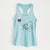 Bulldog Heart String - Women's Racerback Tanktop