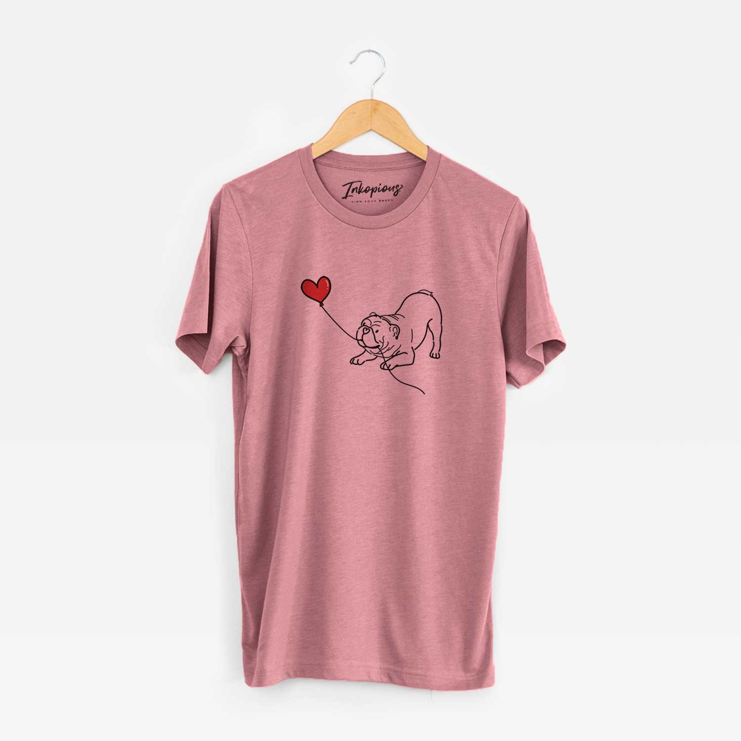 Bulldog Heart String - Unisex Crewneck