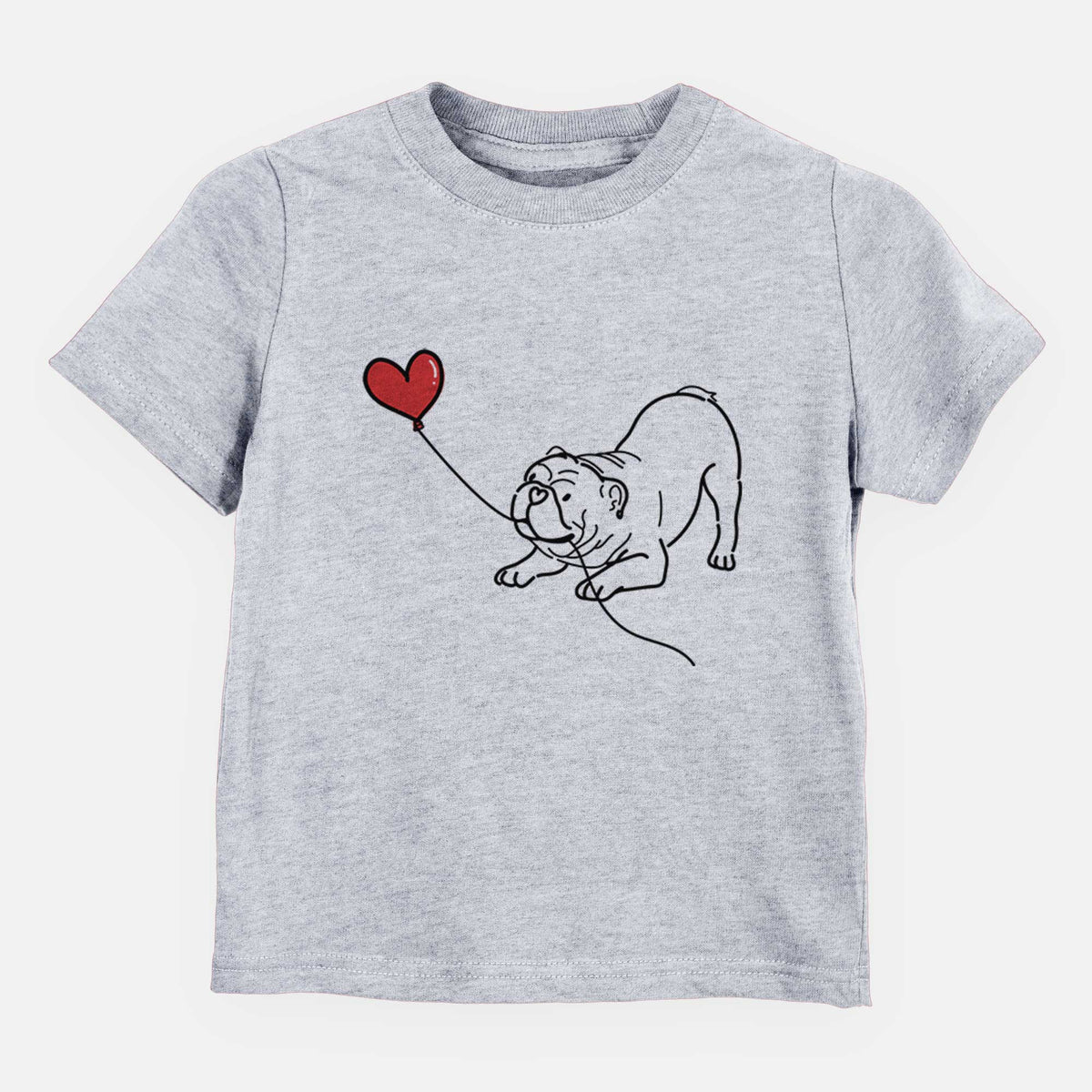 Bulldog Heart String - Kids/Youth/Toddler Shirt