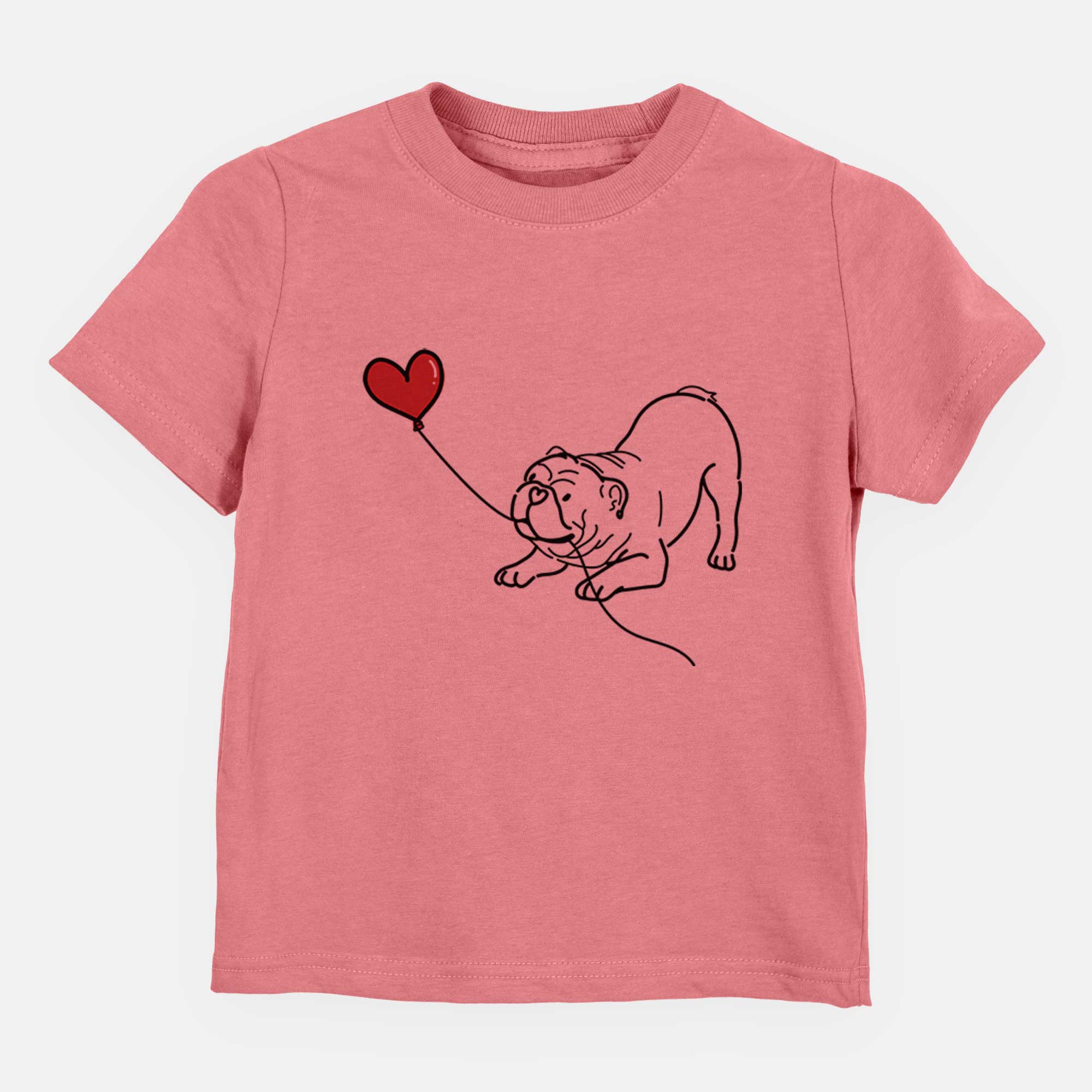 Bulldog Heart String - Kids/Youth/Toddler Shirt