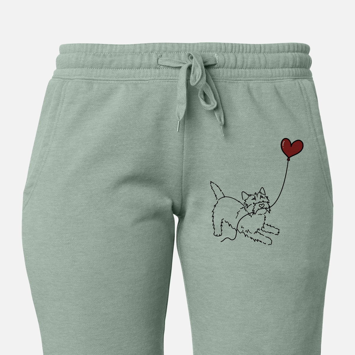 Cairn Terrier Heart String - Women&#39;s Cali Wave Joggers